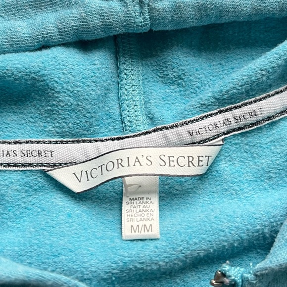 🩷VICTORIA SECRET ANGEL LOGO ZIP UP HOODIE SWEATSHIRT SIZE MEDIUM ANGEL WINGS - Picture 16 of 16
